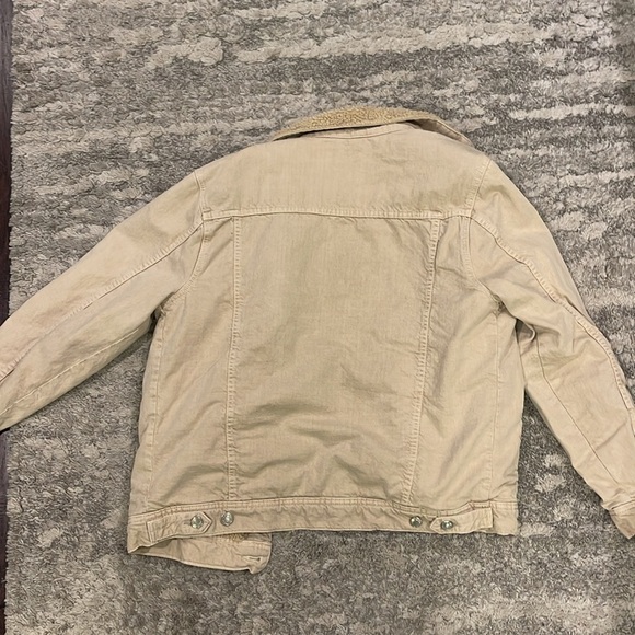 Men’s ZARA Denim jacket with Sherpa collar; size Large - Picture 3 of 3